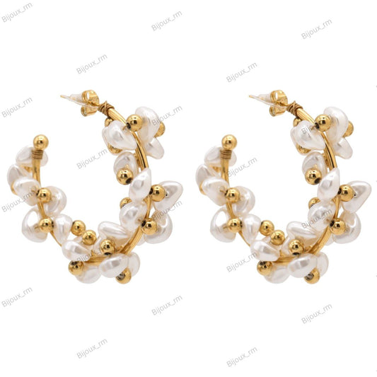 ORECCHINI CIRCLE PEARLS