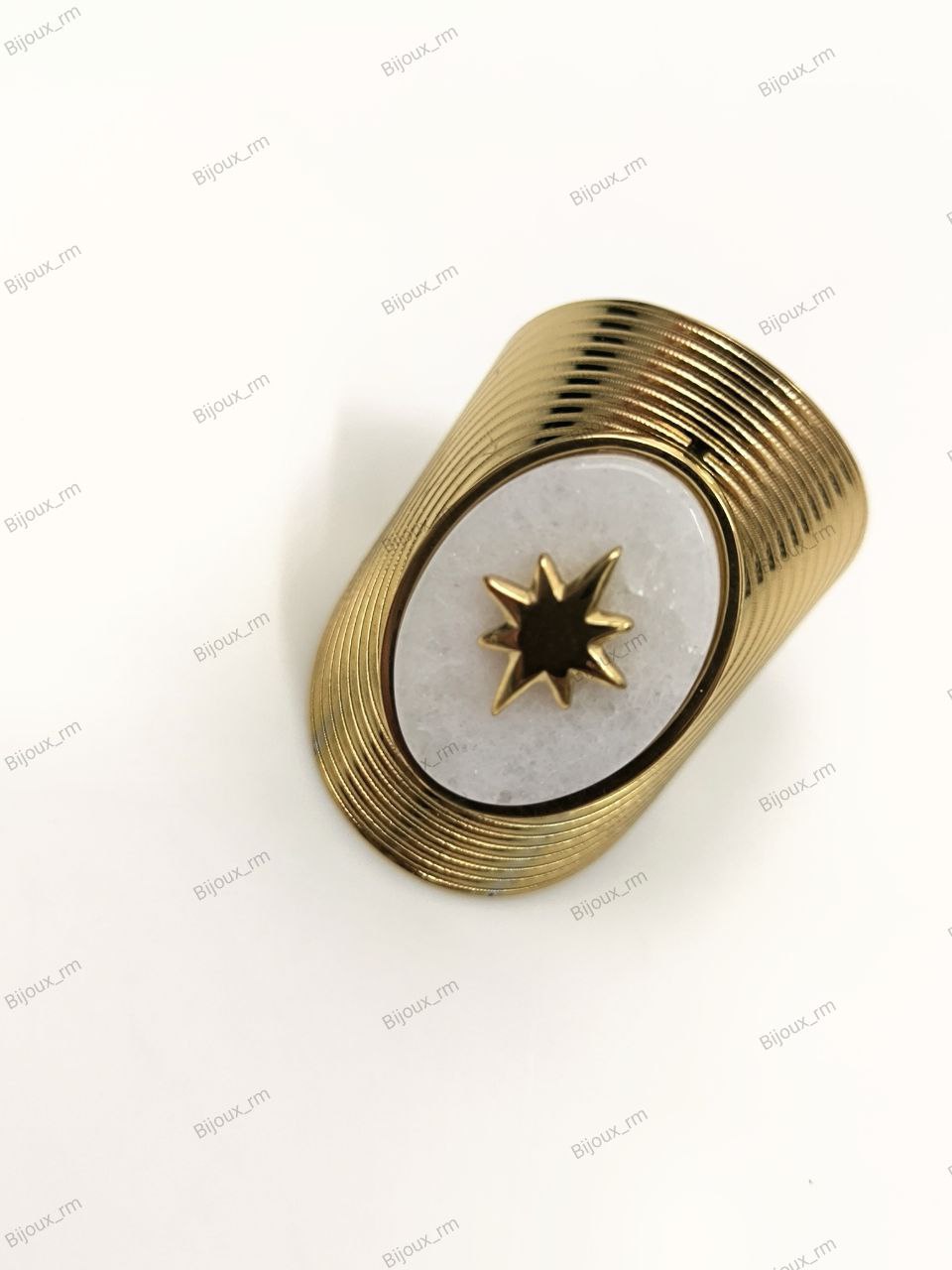 ANELLO FASCIA CON PIETRA