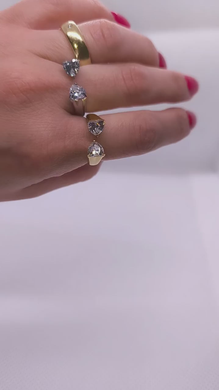 ANELLO DOPPIO CUORE