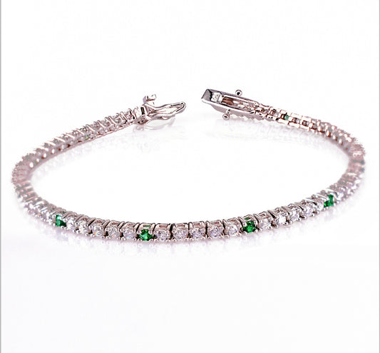Tennis argento rodiato 925