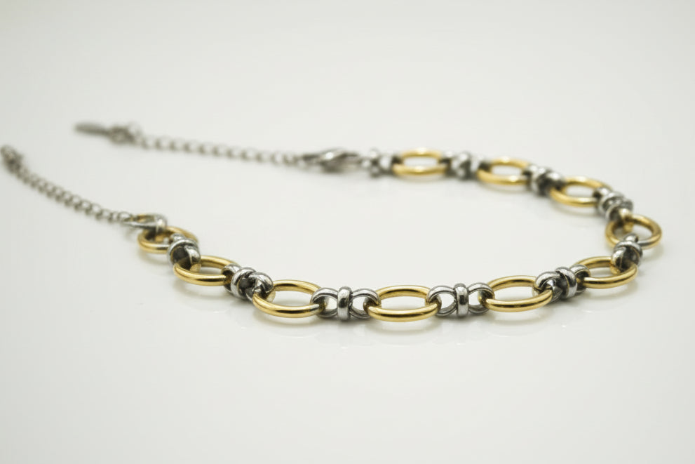 BRACCIALE OVALI BICOLOR